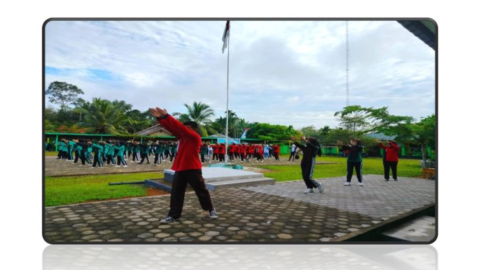 Senam Pagi Rutin di MAN 2 Batang Hari Tingkatkan Kebugaran